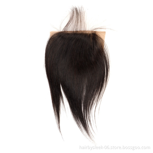 Cheap Brazilian Virgin Cuticle Aligned Transparent Frontal Closure Human Hair 4x4 5x5 Swiss Scalp HD Lace Closure And Frontal
